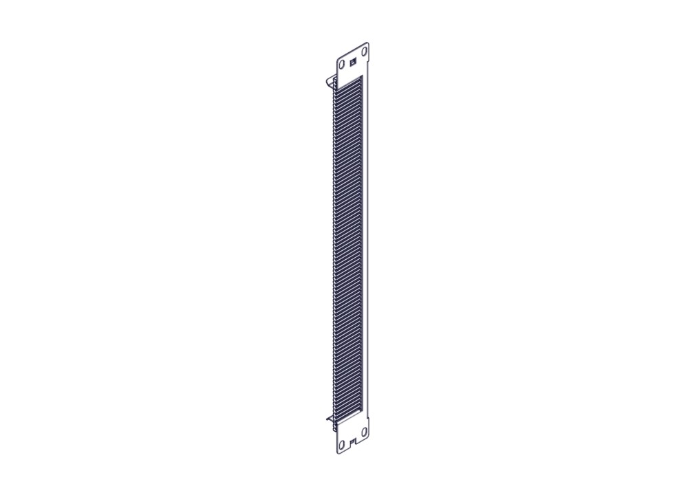 Щеточный уплотнитель Systeme Electric, серия Excelente, 1U, 2шт, черный