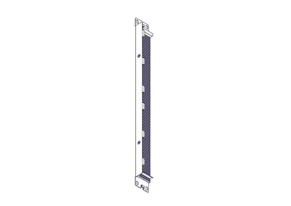 Щеточный уплотнитель Systeme Electric, серия Excelente, 1U, 2шт, черный