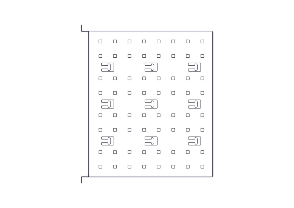 Фиксированная полка Systeme Electric, серия Uniprom, 2U, 450мм, до 15кг