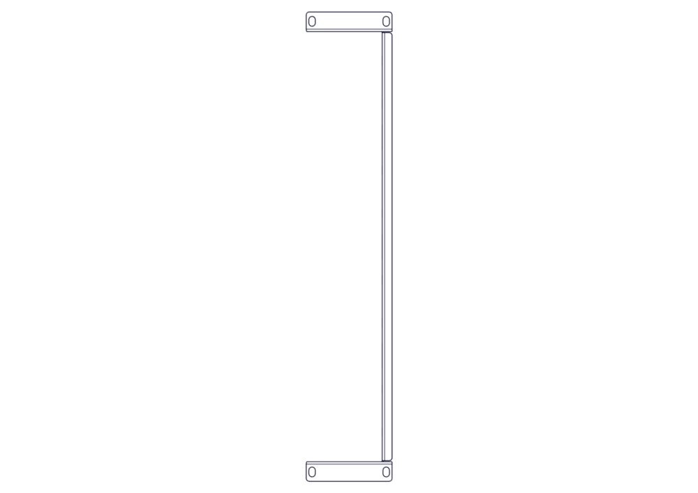 Фиксированная полка Systeme Electric, серия Uniprom, 2U, 450мм, до 15кг
