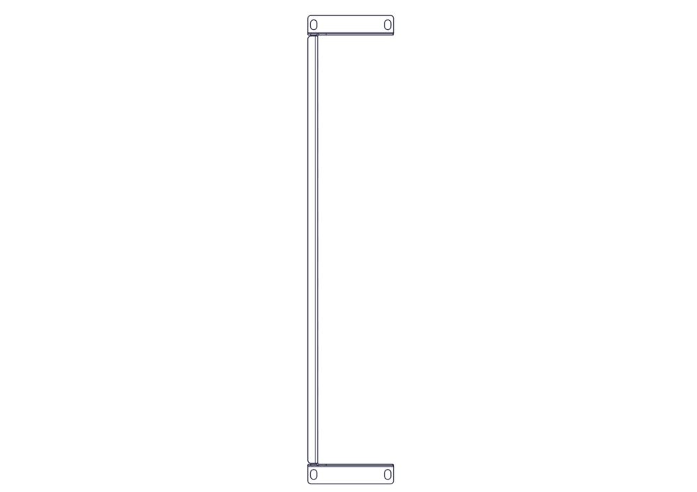 Фиксированная полка Systeme Electric, серия Uniprom, 2U, 450мм, до 15кг