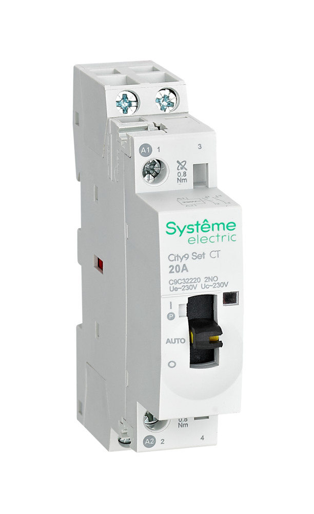 City9 Set Контактор 2P 2НО 20A AC 230В-230В