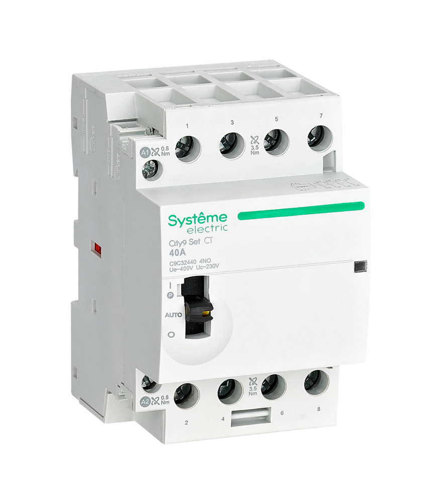 City9 Set Контактор 4P 4НО 40A AC 400В-230В