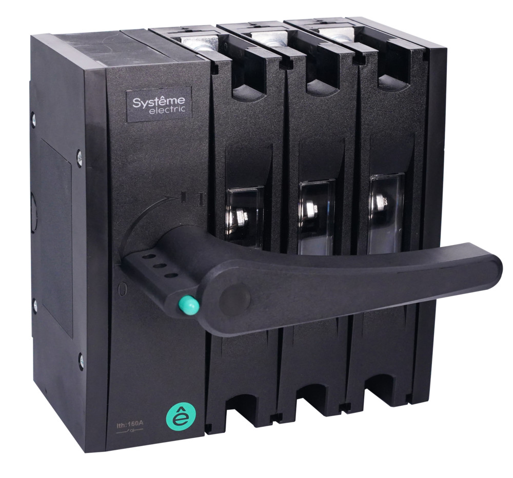 ВЫКЛ.-РАЗЪЕДИНИТЕЛЬ SYSTEMEPACT SD160 3P 80A РУКОЯТКА СЛЕВА ФРОНТ._РУКОЯТКА ЗАКАЗЫВАЕТСЯ ОТДЕЛЬНО