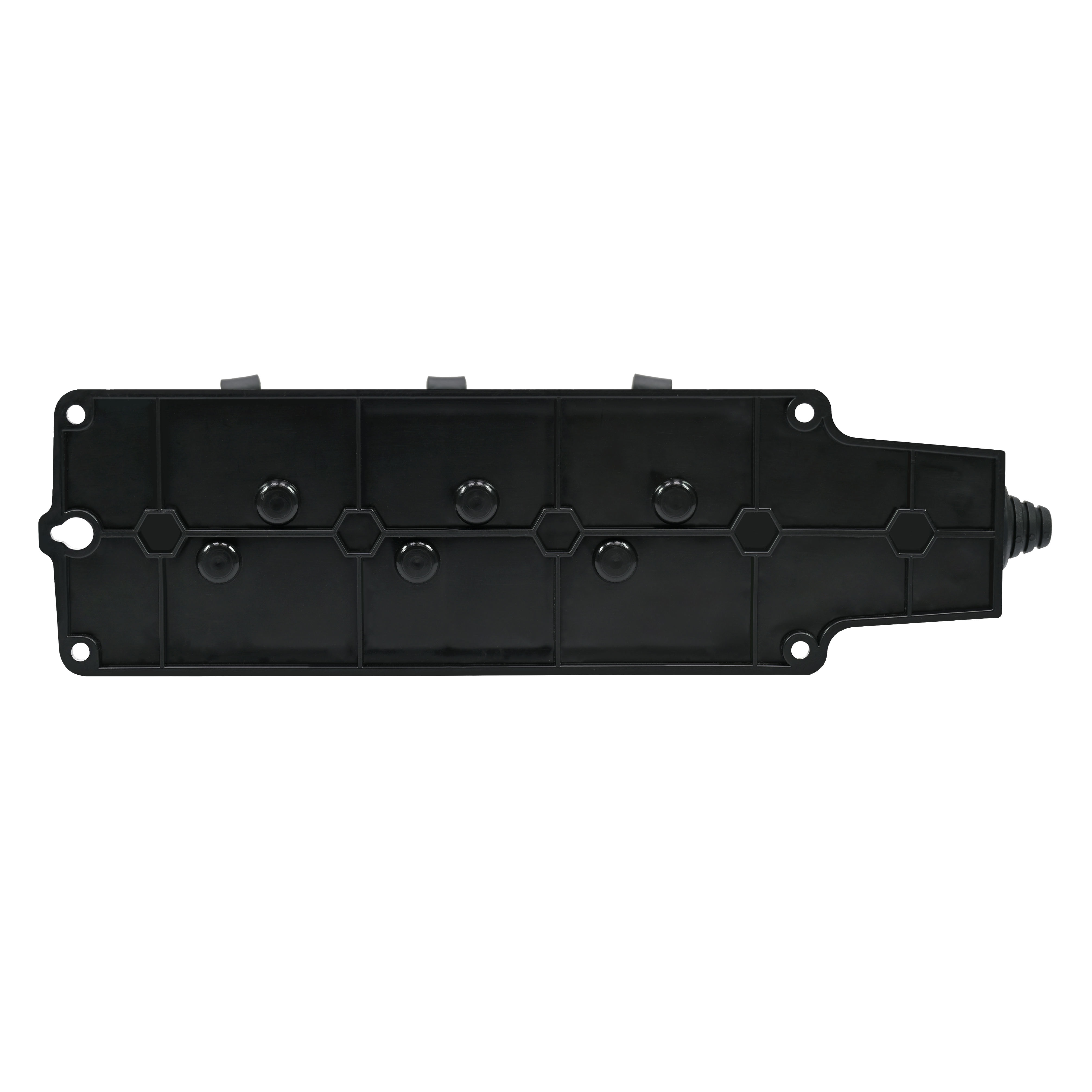 MULTISET Колодка 3х розетка 2К+З каучуковая 16 А/250 В IP44 ЧЁРНАЯ