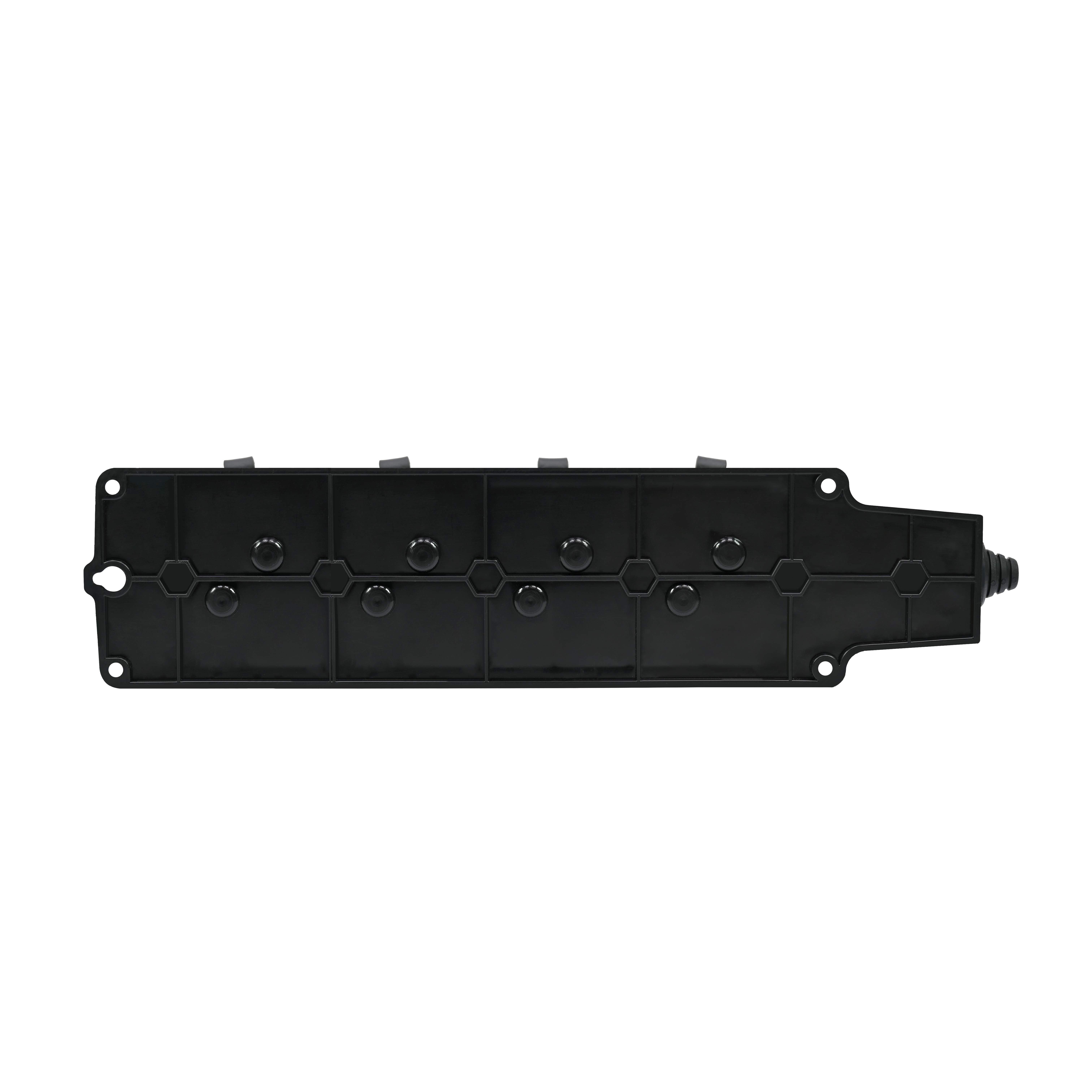 MULTISET Колодка 4х розетка 2К+З каучуковая 16 А/250 В IP44 ЧЁРНАЯ