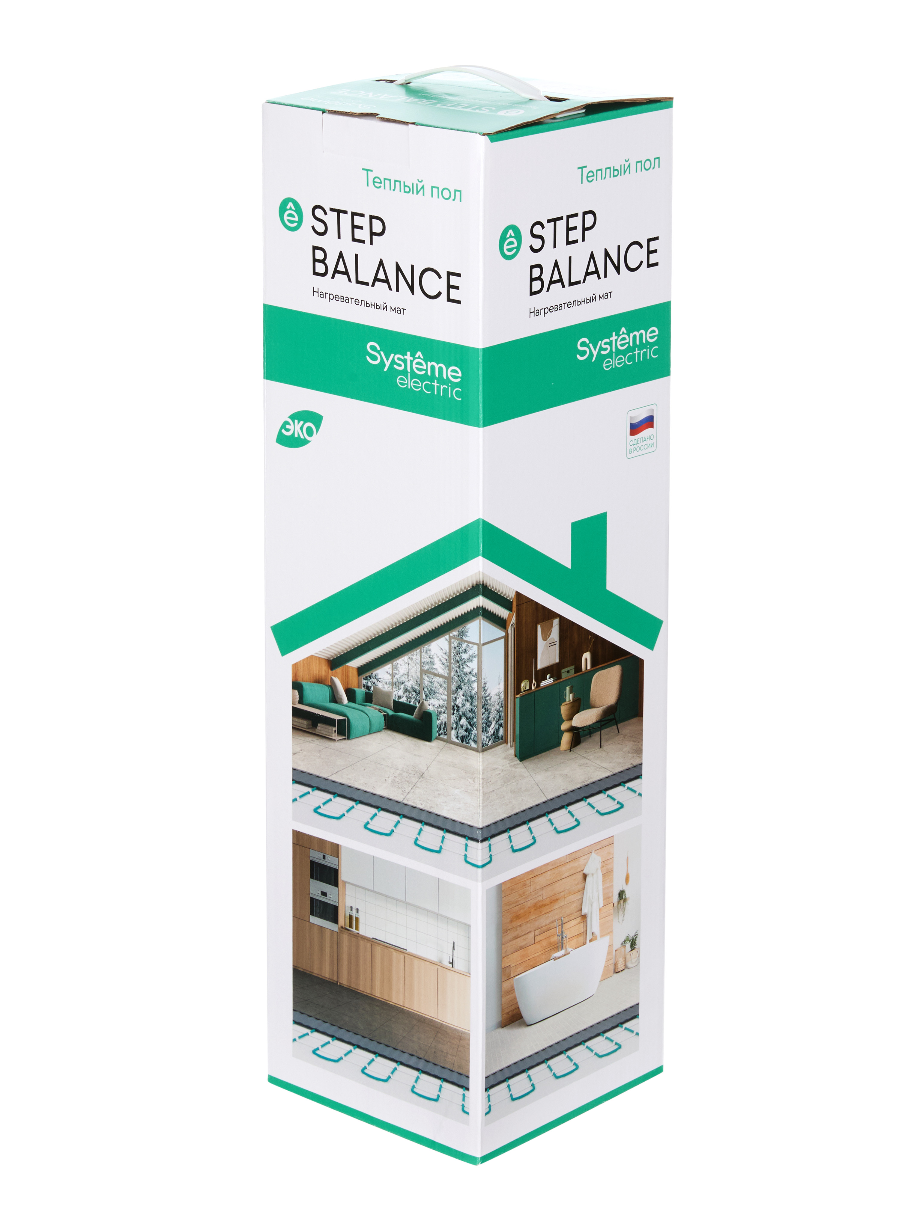 Теплый пол мат нагревательный STEP BALANCE, SBM150025, 150 Вт/м2, 375 Вт, 2,5 м2