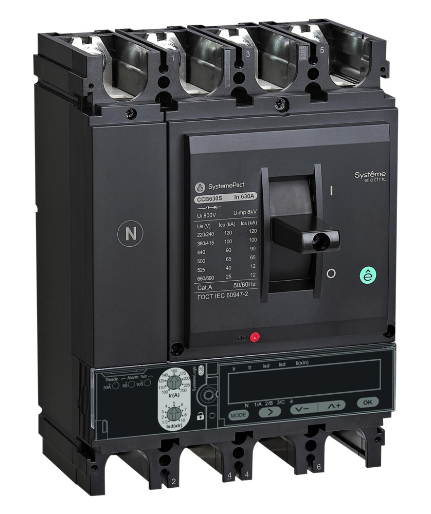 АВТ.ВЫКЛ SYSTEMEPACT CCB630 50KA 4P4D S5.3E 630A