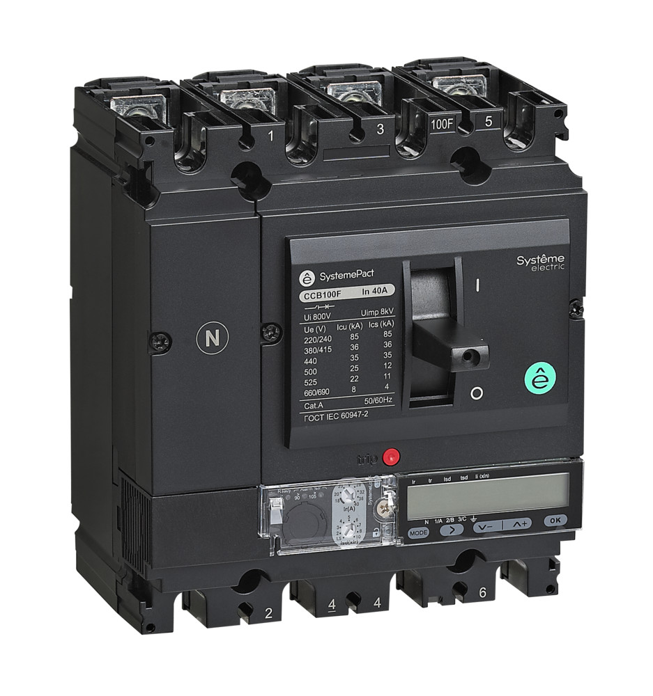 АВТ.ВЫКЛ SYSTEMEPACT CCB100 100KA 4P4D S5.2E 40A