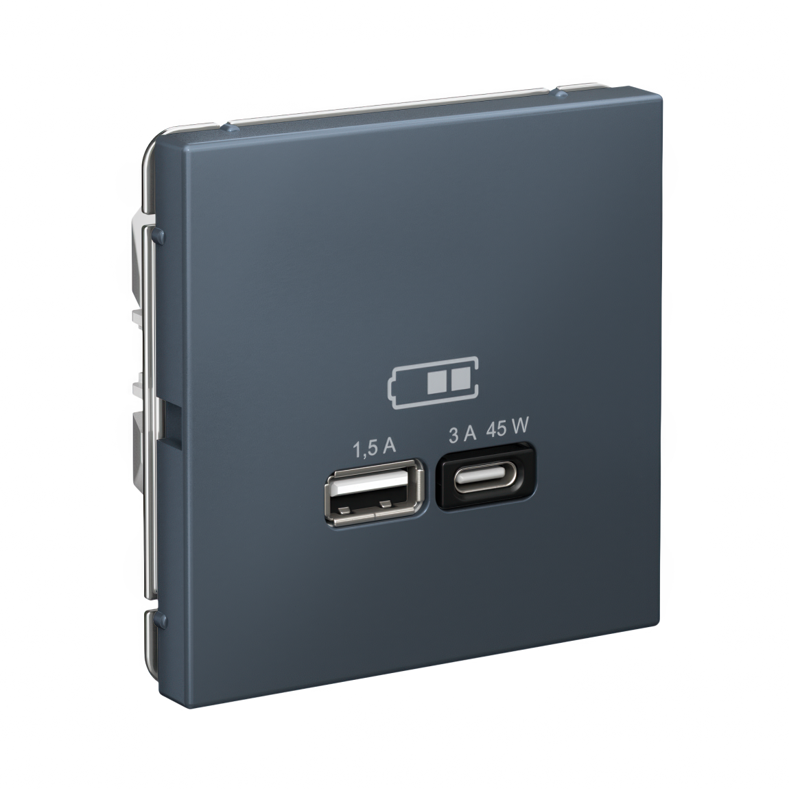 ARTGALLERY USB РОЗЕТКА A + тип-C 45Вт высокоскор.заряд. QC, PD, механизм, ГРИФЕЛЬ