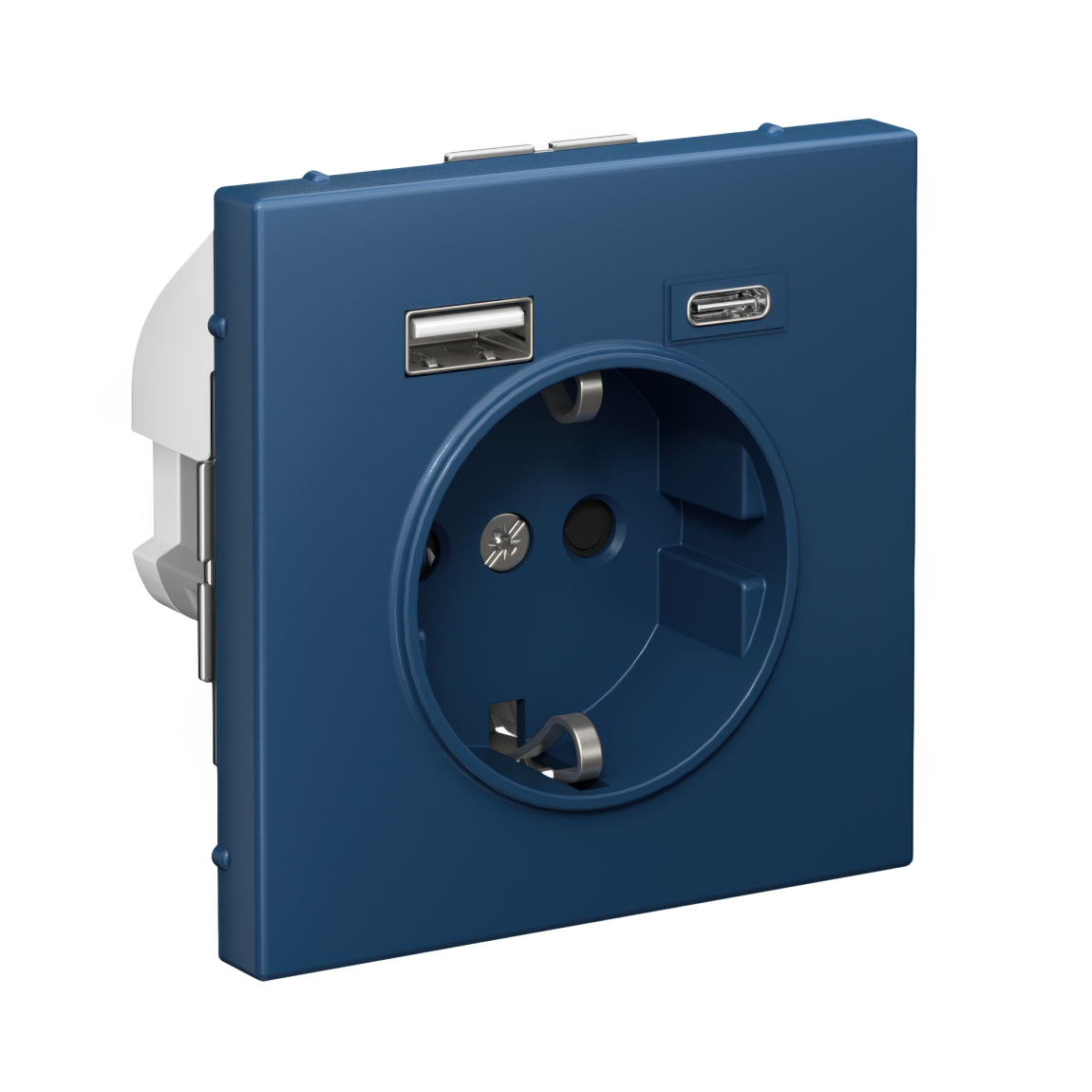 ARTGALLERY РОЗЕТКА 16А с 2 USB A+C, 5В/2,4А/3,0А, 2х5В/1,5А, механизм, АКВАМАРИН