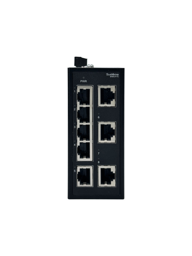 Неуправляемый промышленный коммутатор Ethernet, 8x10/100BaseT