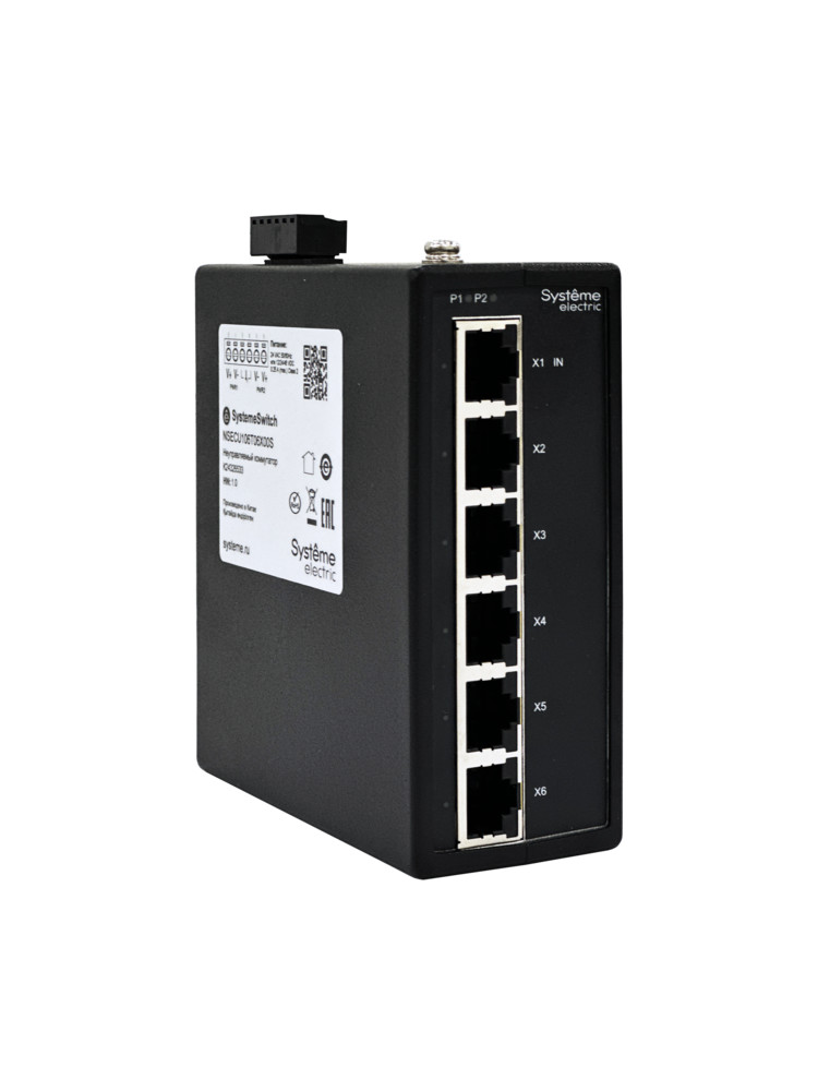 Промышленный концентратор EtherCAT, 6x100BaseT