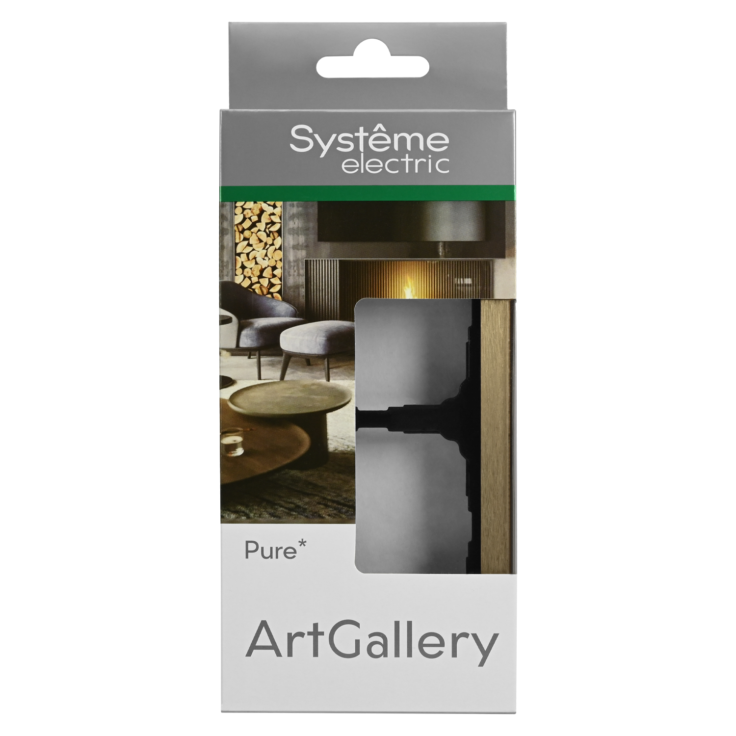 ARTGALLERY PURE 2-постовая РАМКА, МЕТАЛЛ ЛАТУНЬ