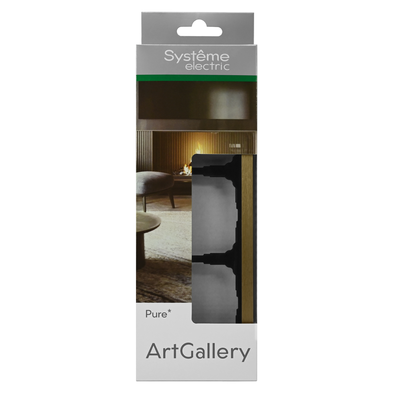 ARTGALLERY PURE 3-постовая РАМКА, МЕТАЛЛ ЛАТУНЬ