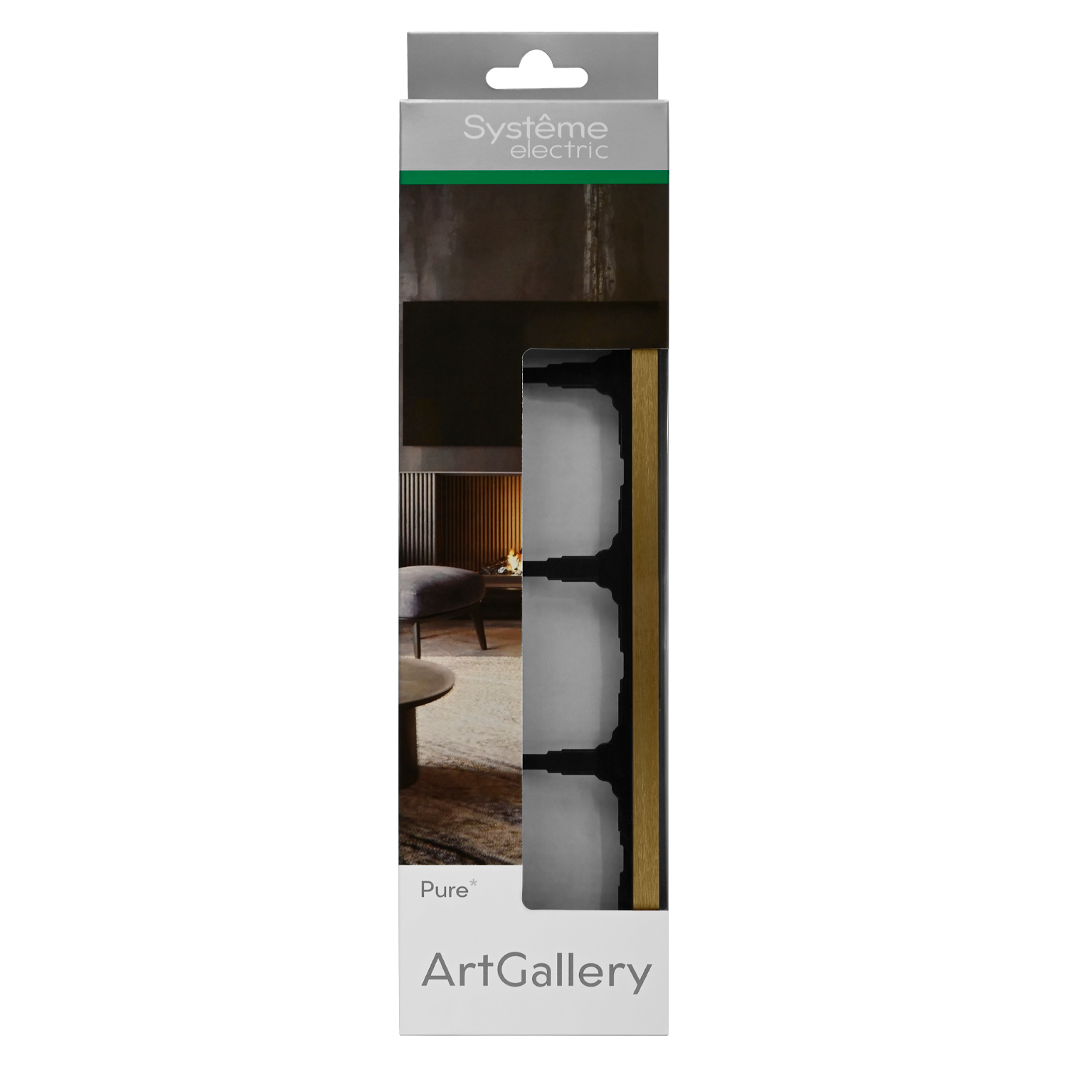 ARTGALLERY PURE 4-постовая РАМКА, МЕТАЛЛ ЛАТУНЬ