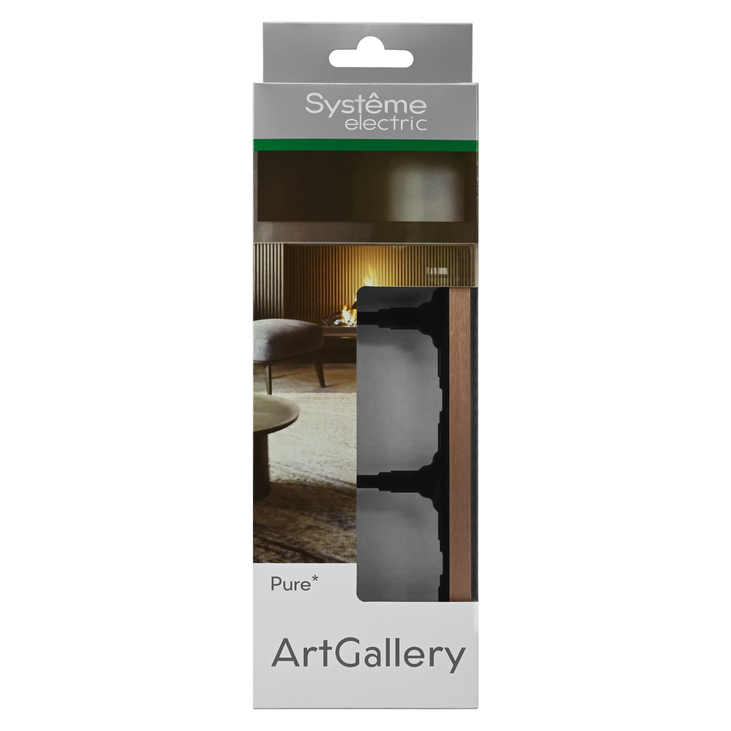 ARTGALLERY PURE 3-постовая РАМКА, МЕТАЛЛ МЕДЬ