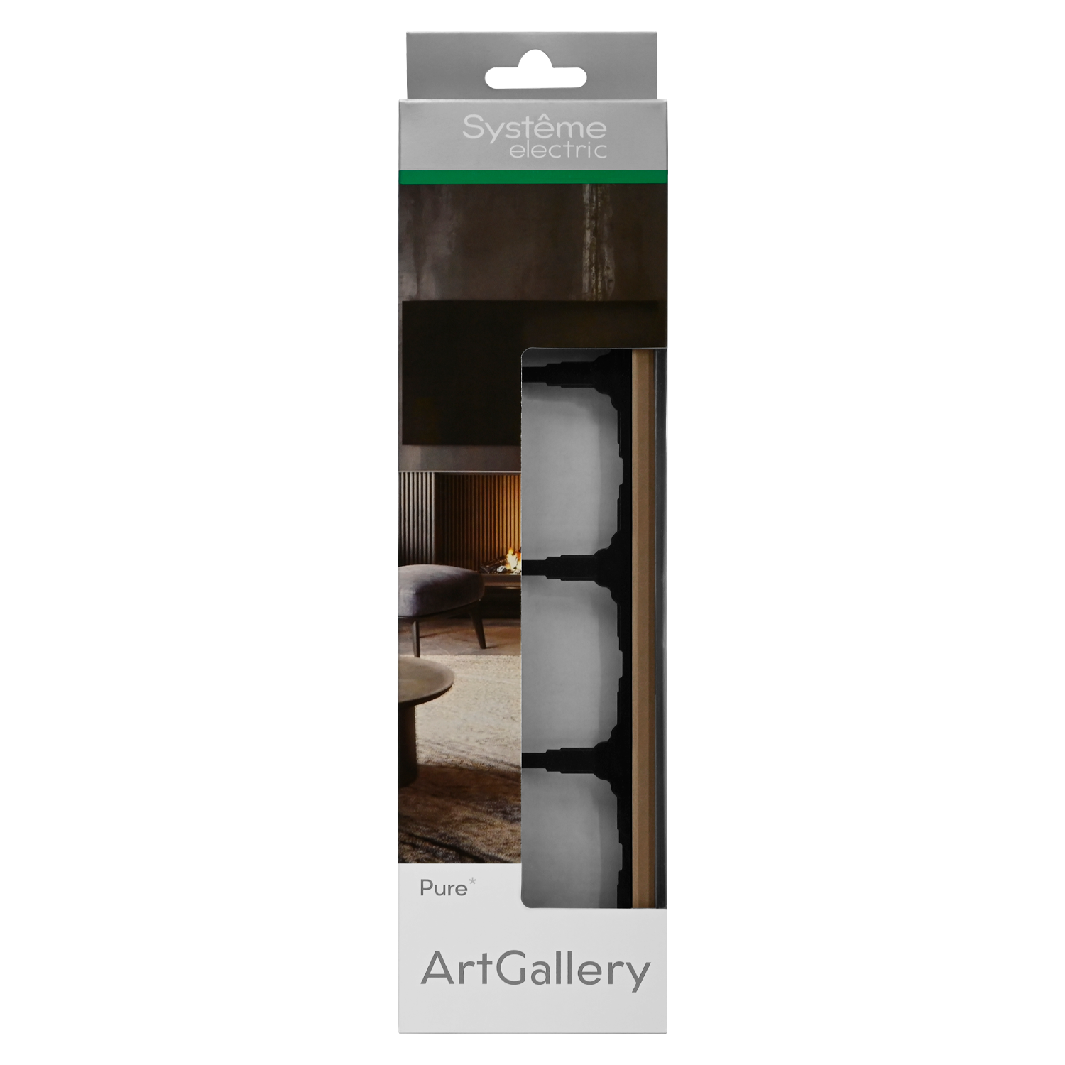 ARTGALLERY PURE 4-постовая РАМКА, ОРГАНИЧЕСКОЕ СТЕКЛО ШАМПАНЬ