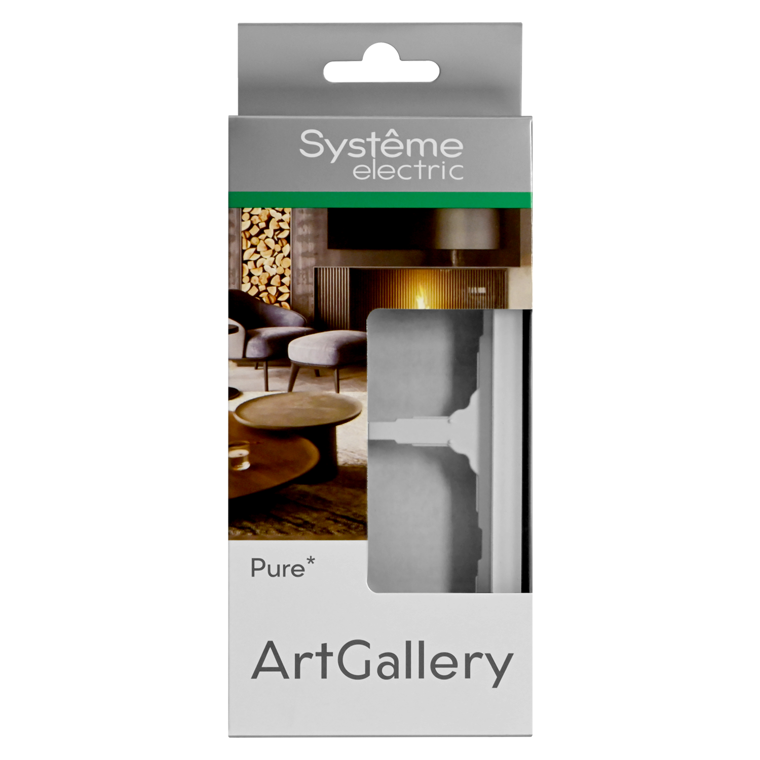ARTGALLERY PURE 2-постовая РАМКА, МАТОВОЕ ОРГАНИЧЕСКОЕ СТЕКЛО БЕЛЫЙ