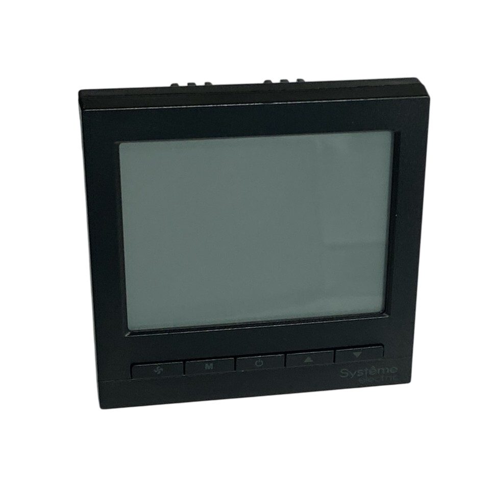 Термостат комнатный цифровой, О/Н/В/А для 4тр 3ск FCU и 2-поз.клап, 1UI 5DO Modbus ~230В BS чер