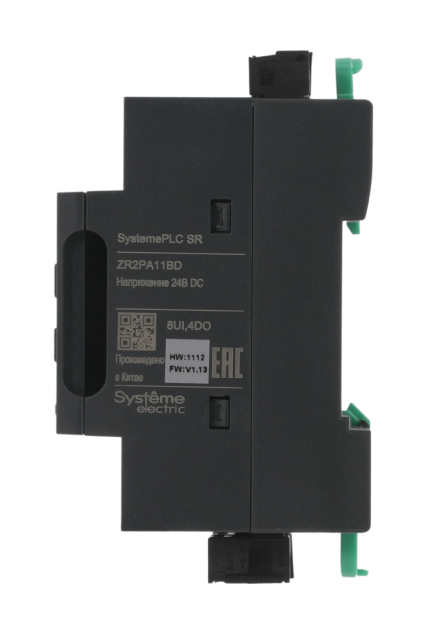 Интеллектуальное реле SR2, 24 VDC, дисплей, 8 UI (AI, DI), 4 DO (2 реле, 2 транз.), 1xRS485, 1xRJ45