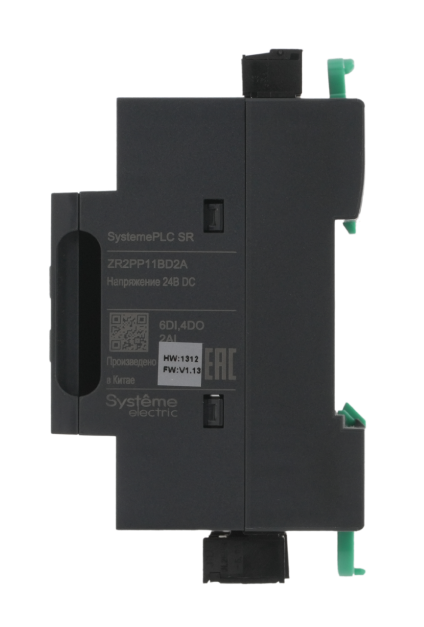 Интеллектуальное реле SR2; 24 VDC; дисплей; 12 IO: 6 DI, 4 DO (реле); 2 AI; 1xRS485, 1xRJ45