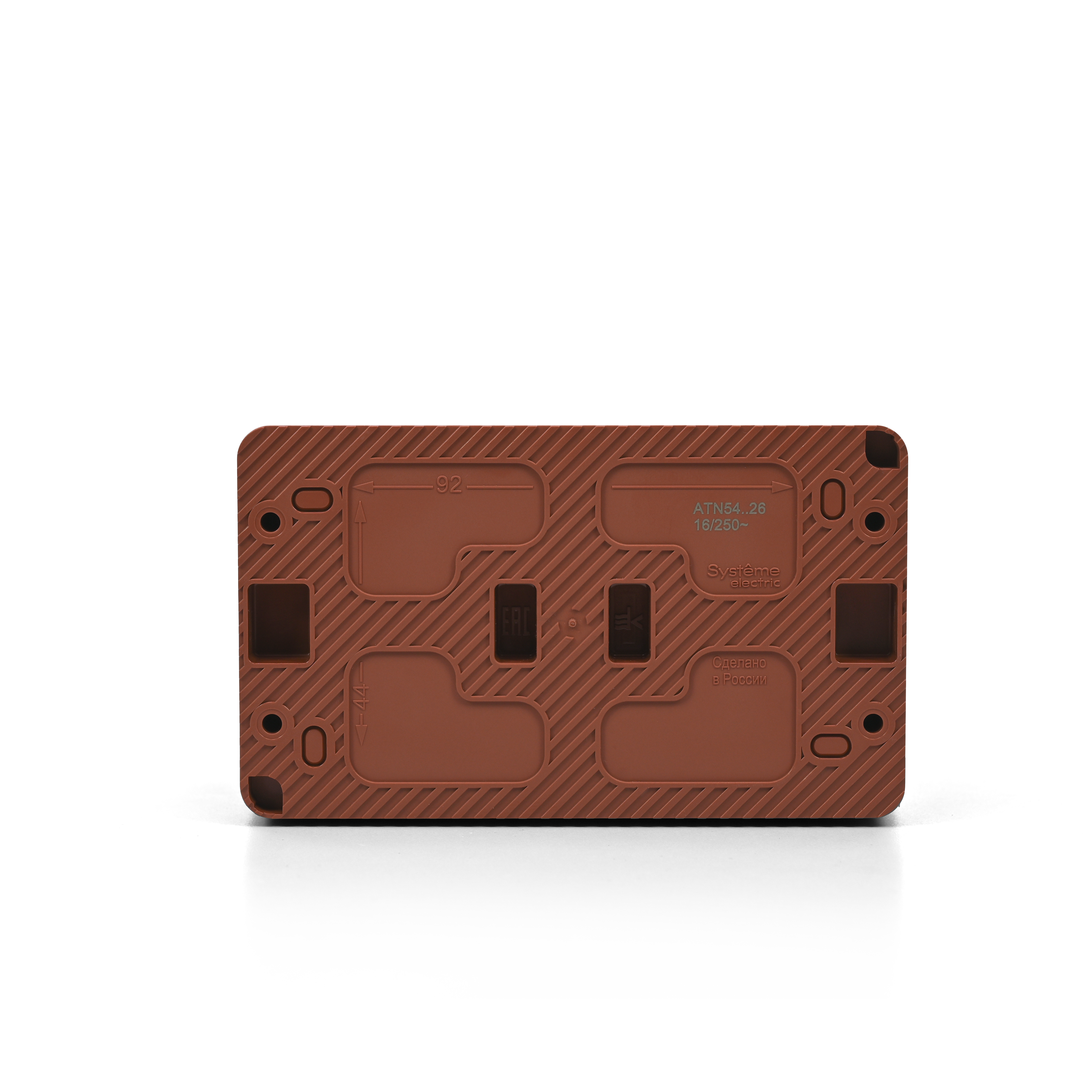 Розетка "AtlasDеsign" IP54 О/У с ЗазК. 2м.(250В,16А, защит.шторки)