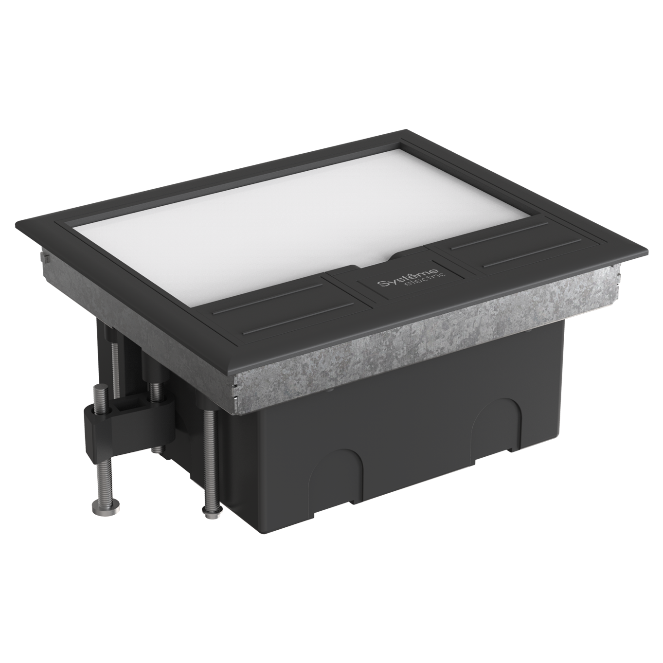MultiDesk Люк на 8 модулей IP40 для фальшпола с монтажной коробкой, тип MDK10