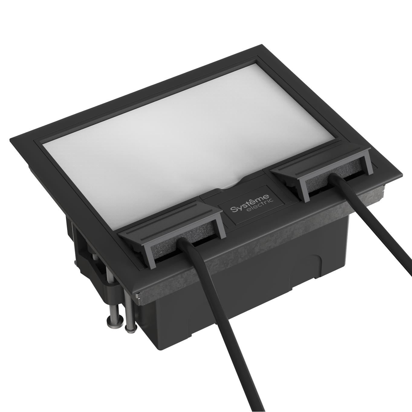 MultiDesk Люк на 8 модулей IP40 для фальшпола с монтажной коробкой, тип MDK10