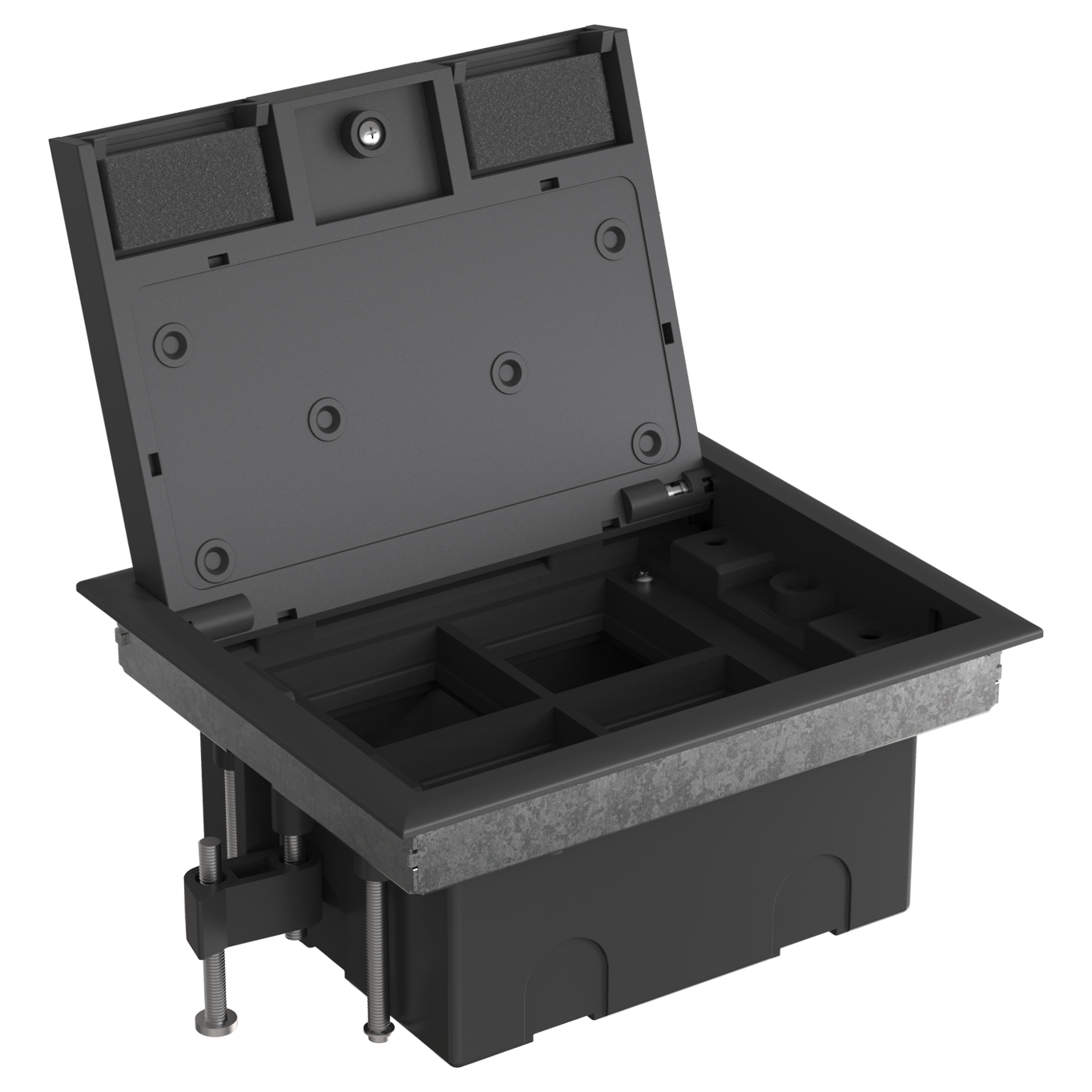 MultiDesk Люк на 8 модулей IP40 для фальшпола с монтажной коробкой, тип MDK10