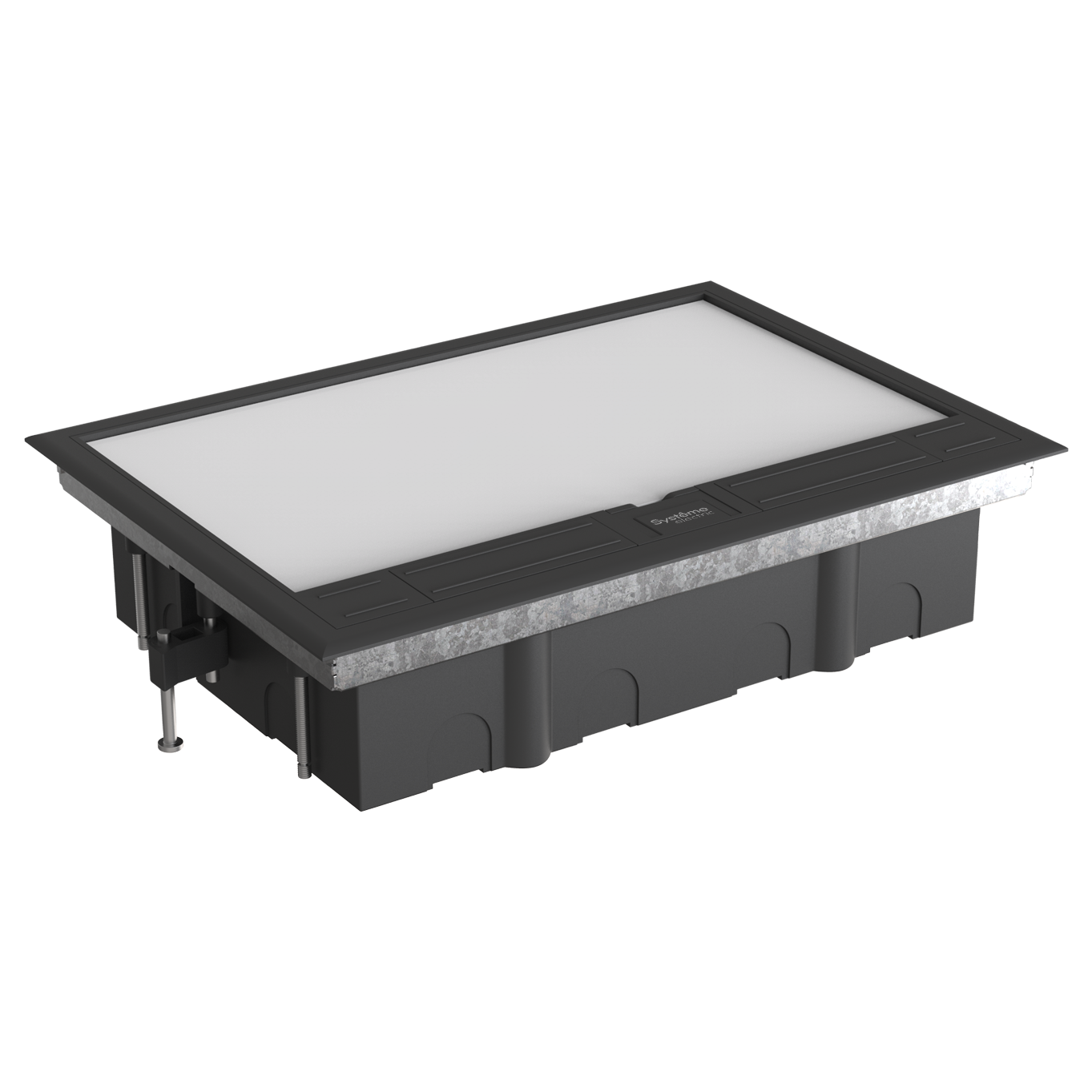 MultiDesk Люк на 16 модулей IP40 для фальшпола с монтажной коробкой, тип MDK10