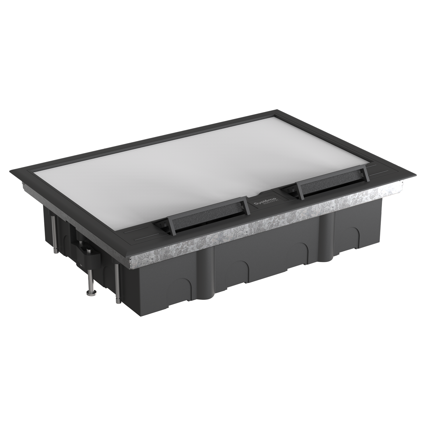 MultiDesk Люк на 16 модулей IP40 для фальшпола с монтажной коробкой, тип MDK10