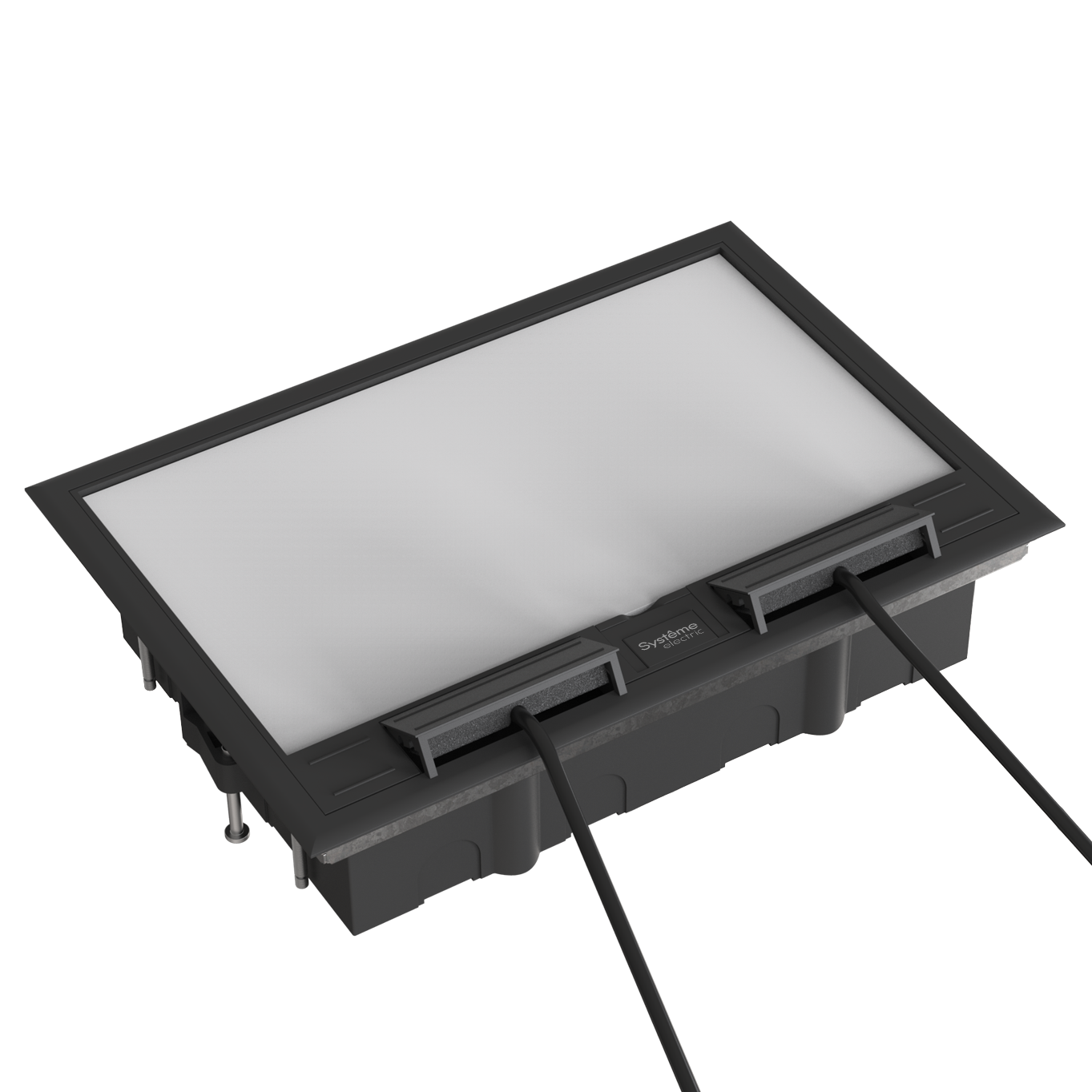 MultiDesk Люк на 16 модулей IP40 для фальшпола с монтажной коробкой, тип MDK10