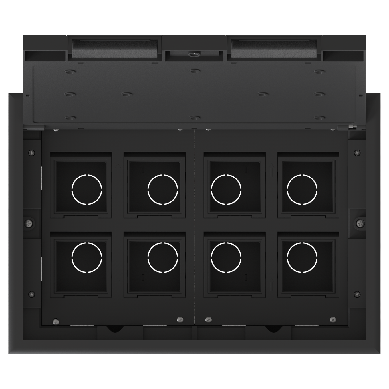 MultiDesk Люк на 16 модулей IP40 для фальшпола с монтажной коробкой, тип MDK10
