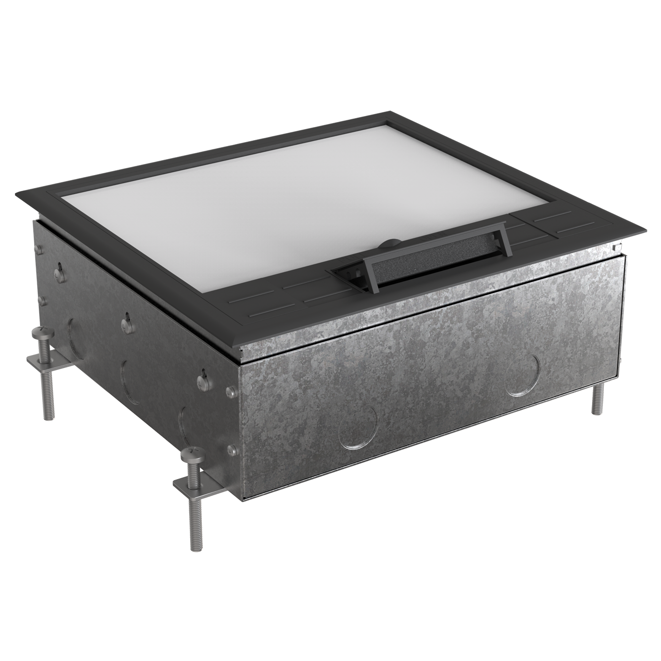 MultiDesk Люк на 12 модулей IP40 для бетонных полов с монтажной коробкой, тип MDK10