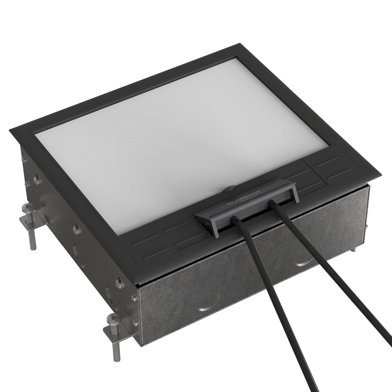 MultiDesk Люк на 12 модулей IP40 для бетонных полов с монтажной коробкой, тип MDK10