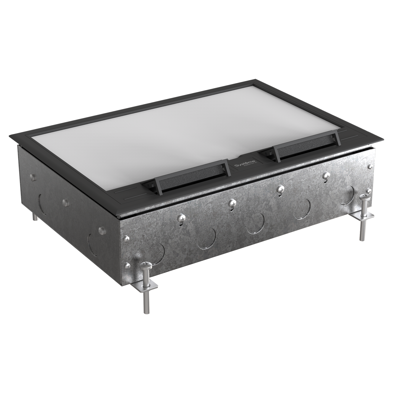MultiDesk Люк на 16 модулей IP40 для бетонных полов с монтажной коробкой, тип MDK10