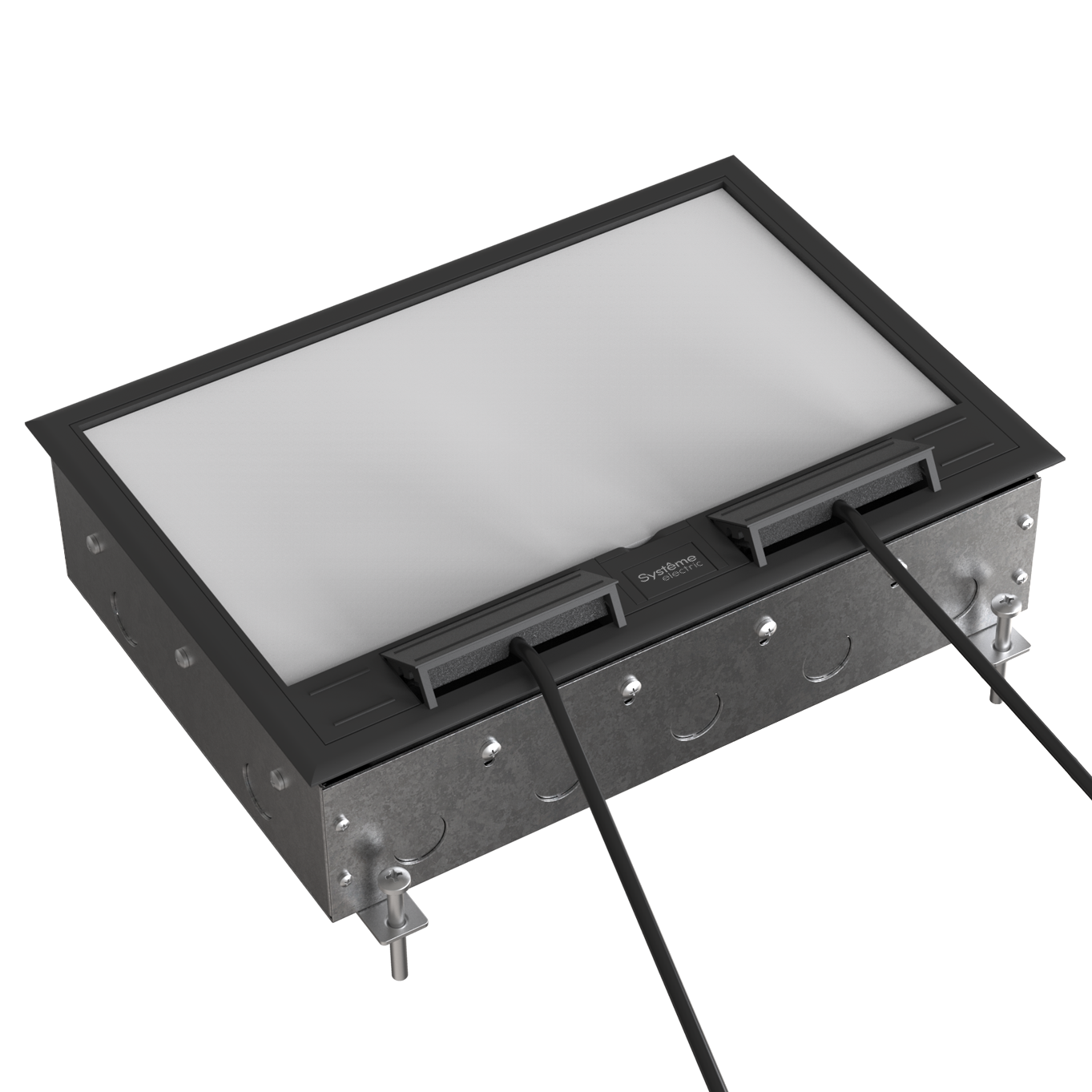 MultiDesk Люк на 16 модулей IP40 для бетонных полов с монтажной коробкой, тип MDK10