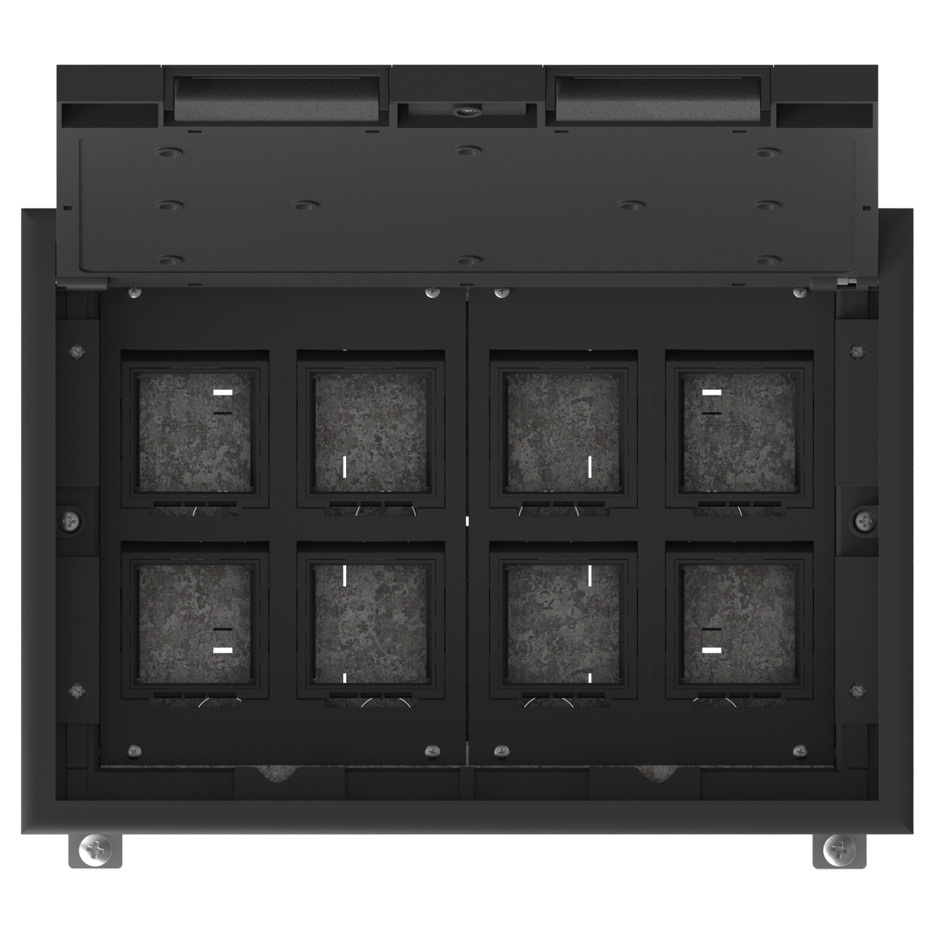 MultiDesk Люк на 16 модулей IP40 для бетонных полов с монтажной коробкой, тип MDK10
