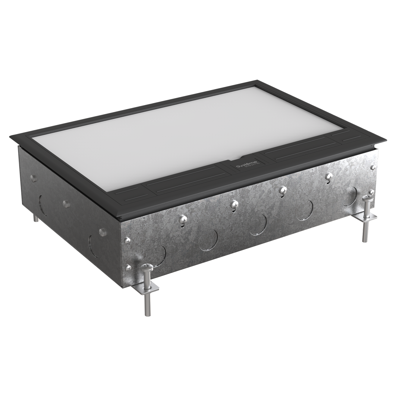 MultiDesk Люк на 24 модулей IP40 для бетонных полов с монтажной коробкой, тип MDK10