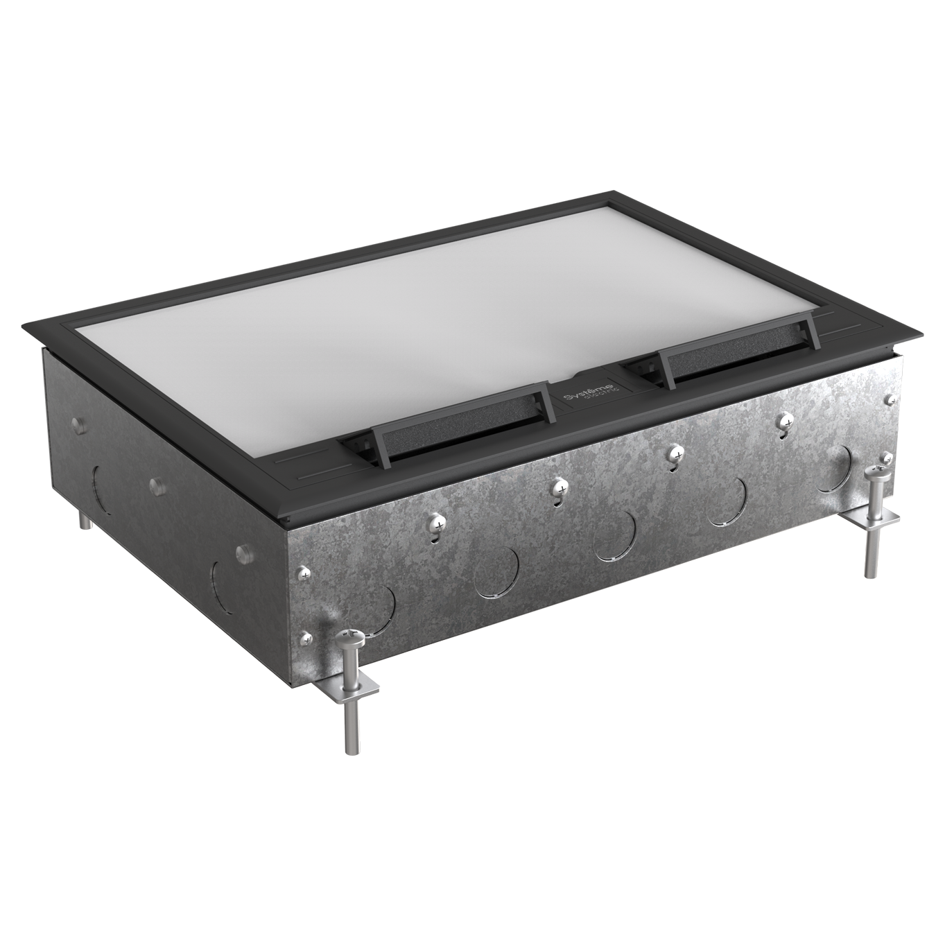 MultiDesk Люк на 24 модулей IP40 для бетонных полов с монтажной коробкой, тип MDK10