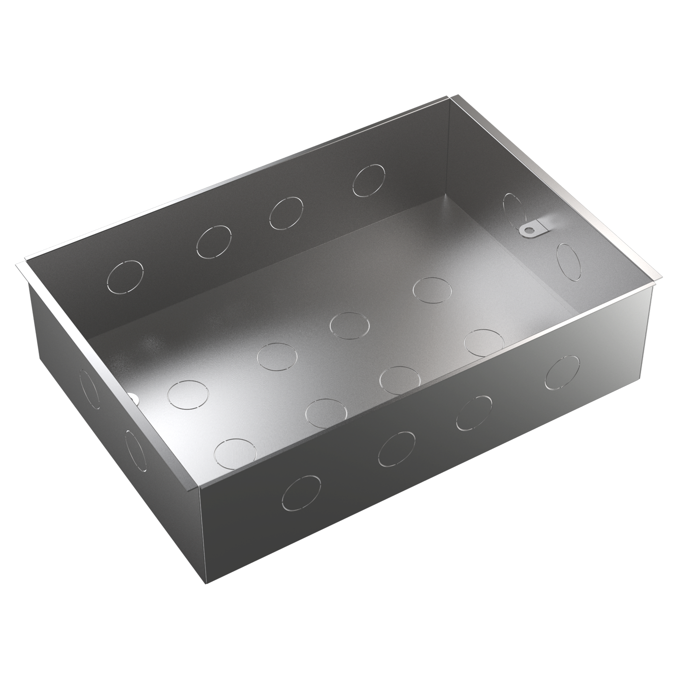 MultiDesk Коробка монтажная для бетонных полов для люка на 16/24 модуля СТАЛЬ