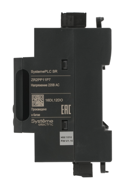 Интеллектуальное реле SR2; 220 VAC; дисплей; 28 IO: 16 DI, 12 DO (реле); 1xRS485, 1xRJ45