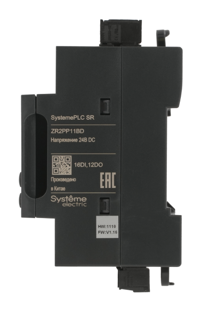 Интеллектуальное реле SR2; 24 VDC; дисплей; 28 IO: 16 DI, 12 DO (реле); 1xRS485, 1xRJ45
