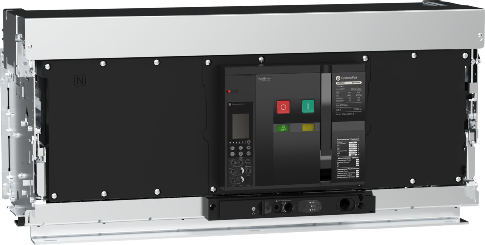 ВОЗДУШНЫЙ АВТ.ВЫКЛ.SYSTEMEPACT ACB63H 6300A 4P 6.0H ВЫК,ВП MCH+MX+XF AC230V