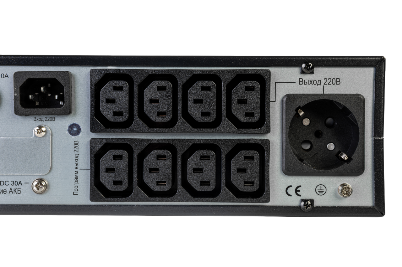 ИБП SRTSE 2 поколения 1000 ВА/Вт, 2U, 8 C13+1 Schuko, USB, RS-232, сухие контакты