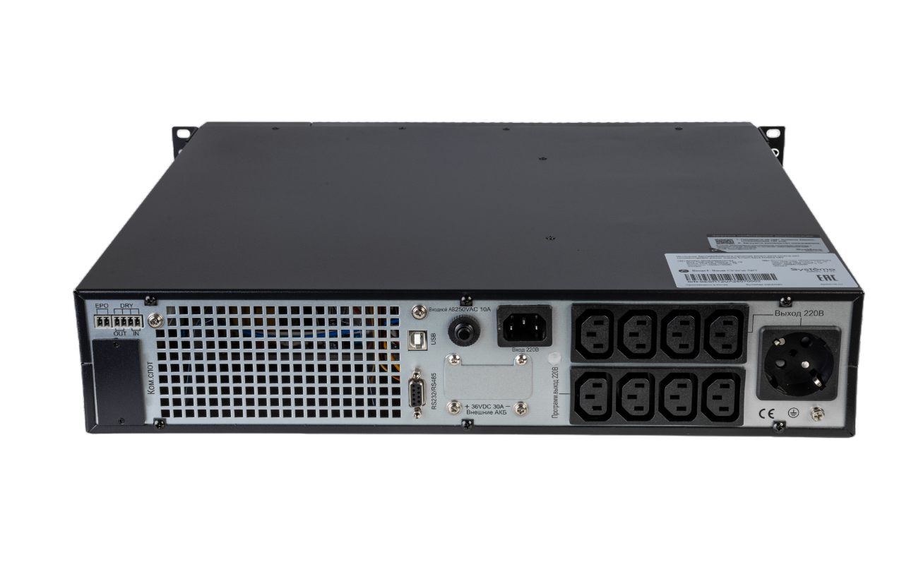 ИБП SRTSE 2 поколения 1000 ВА/Вт, 2U, 8 C13+1 Schuko, USB, RS-232, сухие контакты