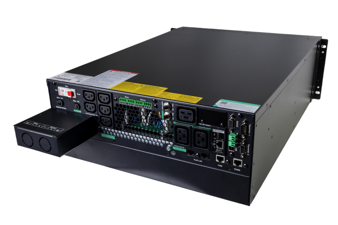 ИБП SRTSE 2 поколения 5000 ВА/Вт, 4U,5 C13+3 C19,USB,RS-232,RS485,COM,сухие контакт,SNMP