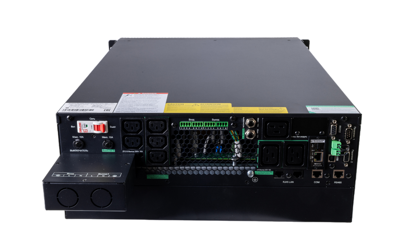 ИБП SRTSE 2 поколения 5000 ВА/Вт, 4U,5 C13+3 C19,USB,RS-232,RS485,COM,сухие контакт,SNMP
