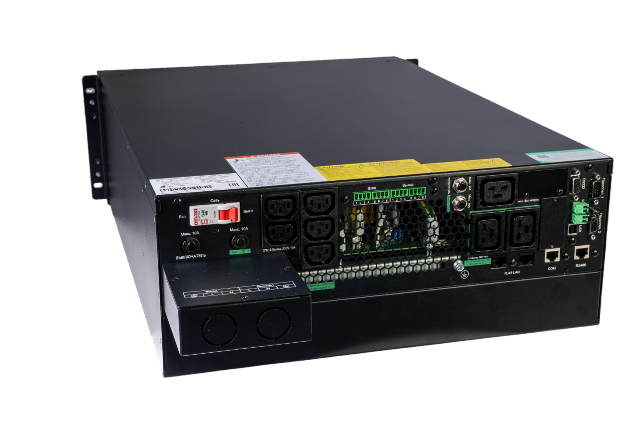 ИБП SRTSE 2 поколения 6000 ВА/Вт, 4U,5 C13+3 C19,USB,RS-232,RS485,COM,сухие контакт